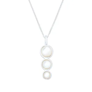 Hama Pearl Pendant Necklace | Sterling Silver