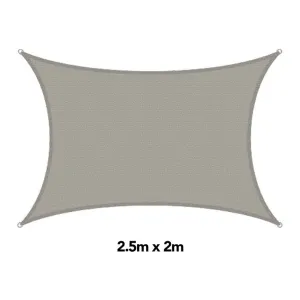 H&G Shade Sail Rectangle Sandstone, 2.5x2m