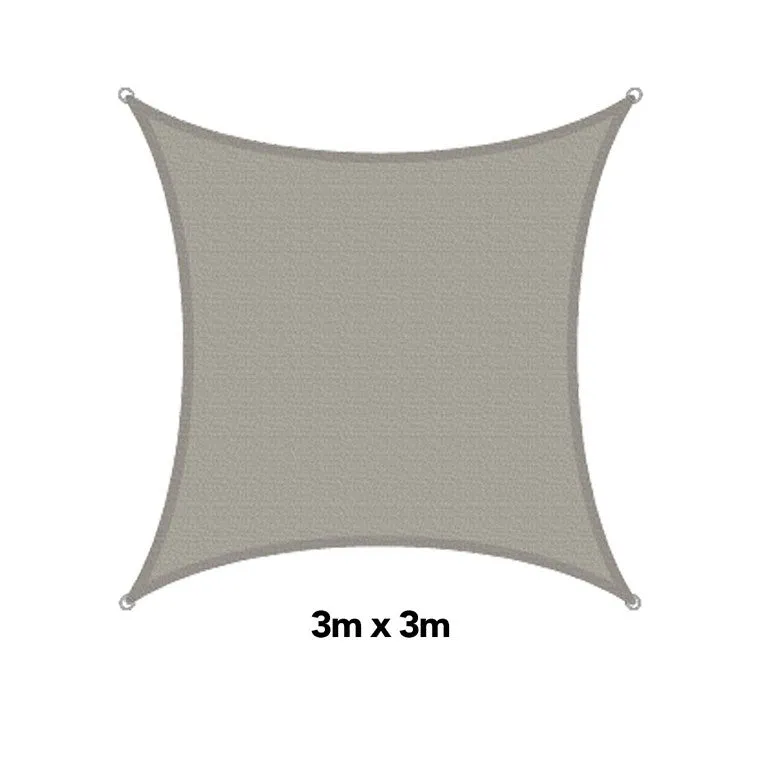 H&G Shade Sail Square Sandstone, 3x3m