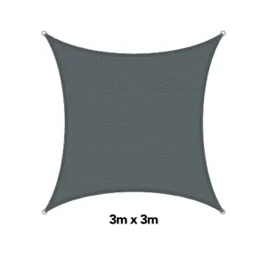 H&G Shade Sail Square Silver, 3x3m