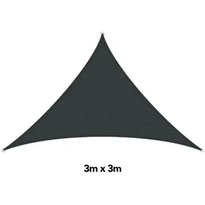 H&G Shade Sail Triangle Charcoal, 3x3m