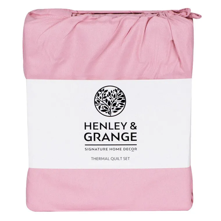 H&G Thermal Quilt Set, Double, Rose