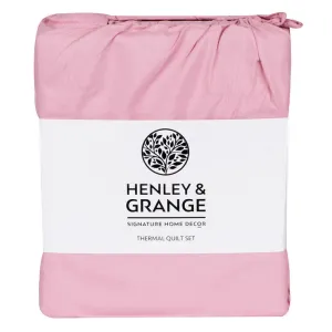 H&G Thermal Quilt Set, Double, Rose