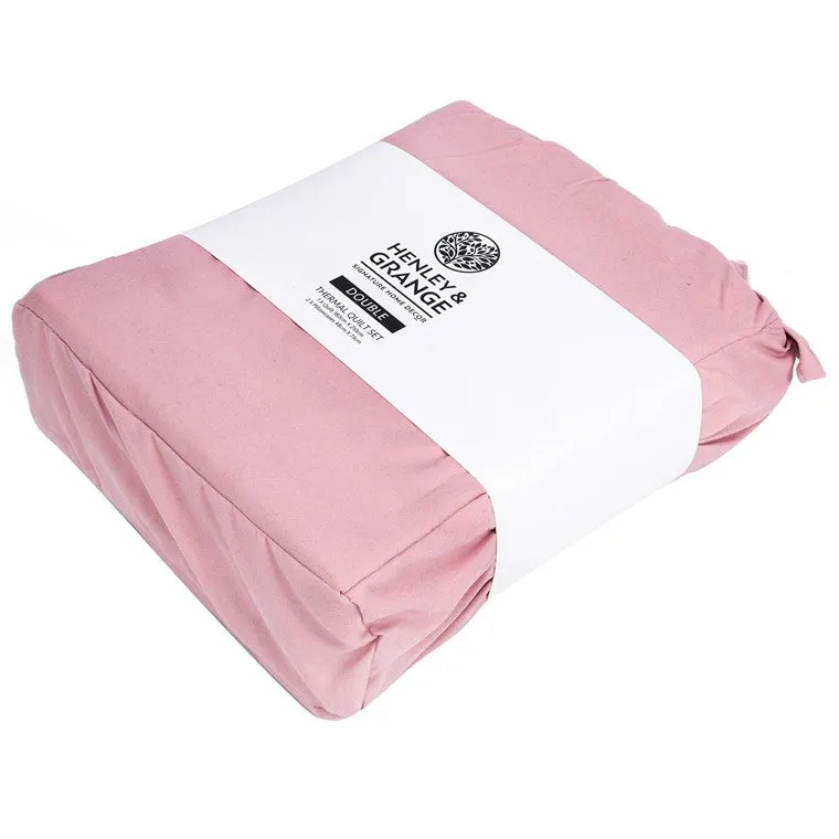 H&G Thermal Quilt Set, Double, Rose
