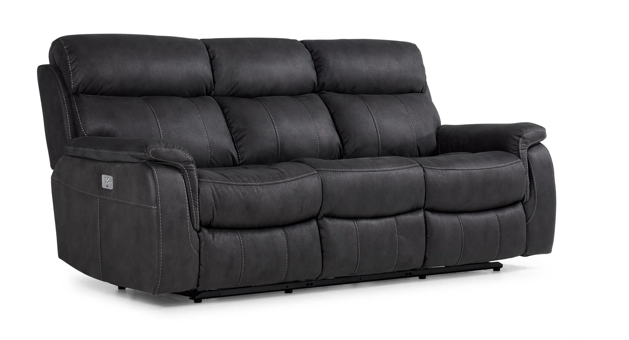 Haven Dual Power Reclining Sofa, Loveseat and Recliner Set - Grey