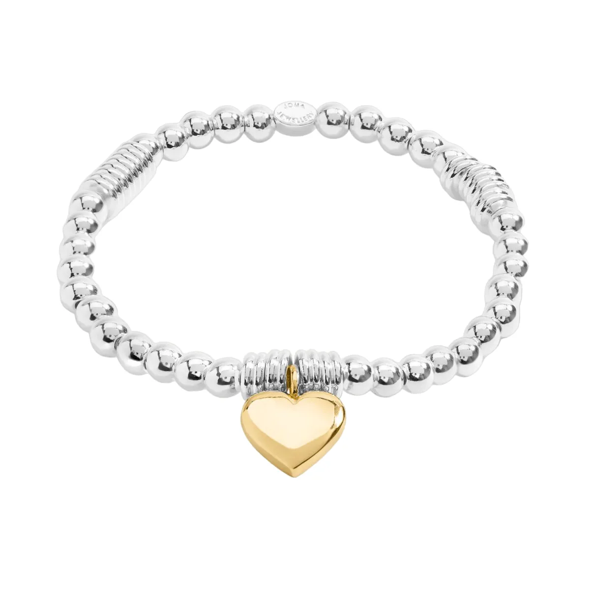 Heart Bracelet Bar | Silver & Gold Plated