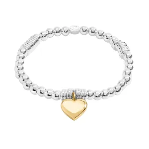 Heart Bracelet Bar | Silver & Gold Plated