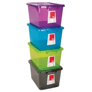 Heavy Duty Storage Tub, 52L, Asstd Colours