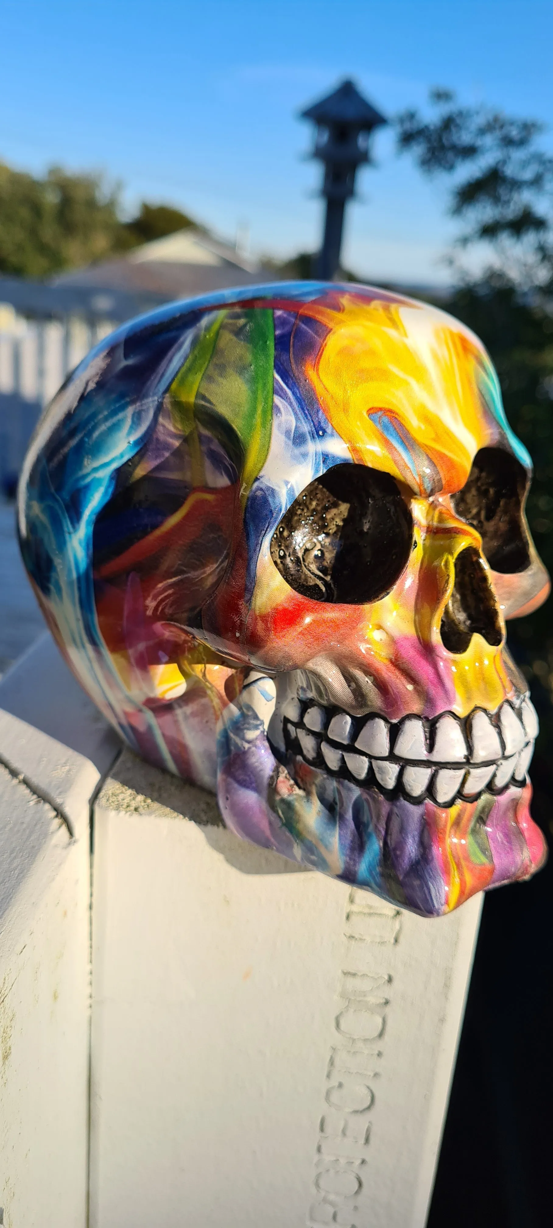 HIPPY DESIGNS SKULL LAMP - made by me-2 colours