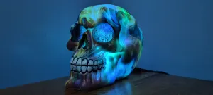 HIPPY DESIGNS SKULL LAMP - made by me-2 colours