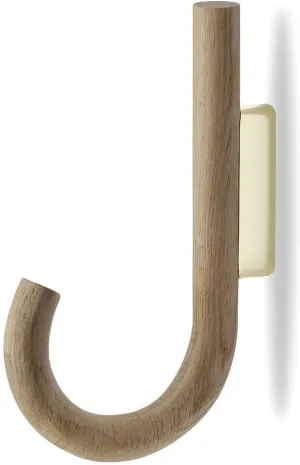 Hook Oak/Brass, 1,9cm