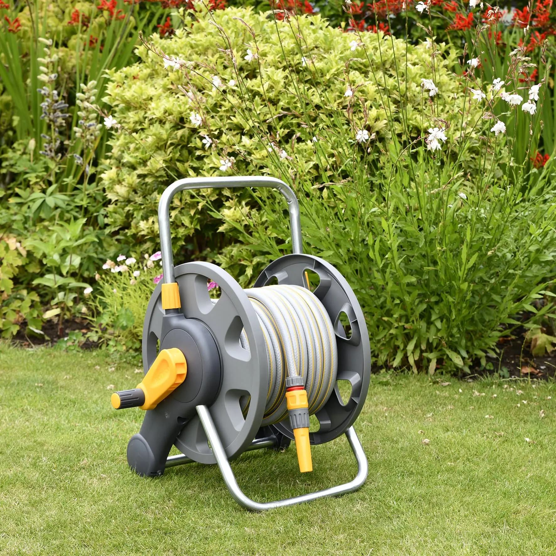 Hozelock Assembled Hose Reel 45m & Hose 25m 2431