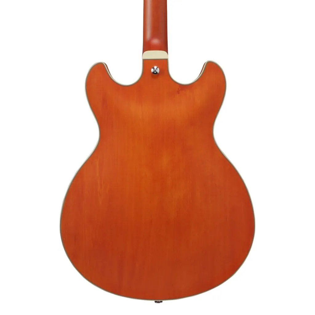Ibanez AS73T Electric Guitar - Transparent Tangerine Flat