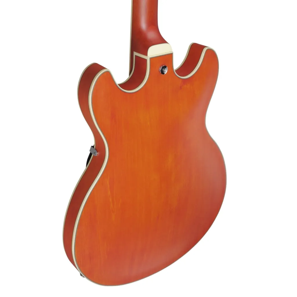 Ibanez AS73T Electric Guitar - Transparent Tangerine Flat