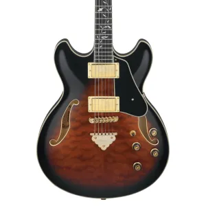 Ibanez AS93QMSP Quilted Maple Top Electric Guitar - Dark Brown Sunburst