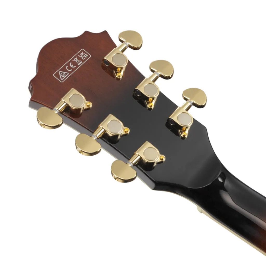 Ibanez AS93QMSP Quilted Maple Top Electric Guitar - Dark Brown Sunburst