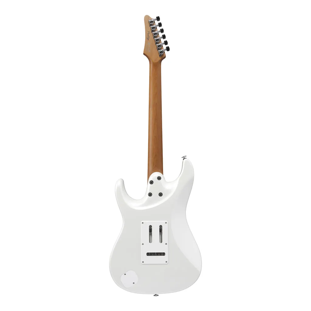 Ibanez AZ2204 Electric Guitar with Roasted Maple Fretboard and Case - Pearl White