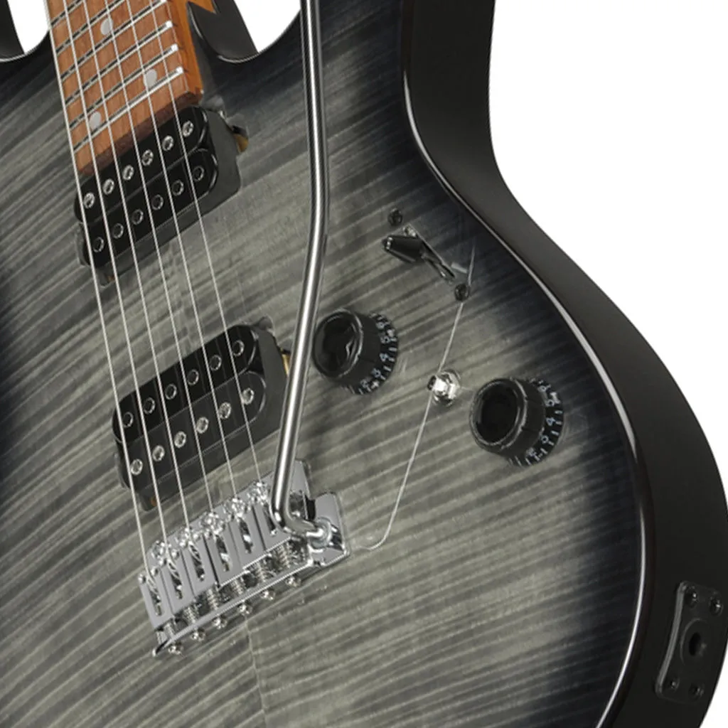 Ibanez AZ24S1F Flamed Maple Top with Jatoba Fretboard - Transparent Black Sunburst