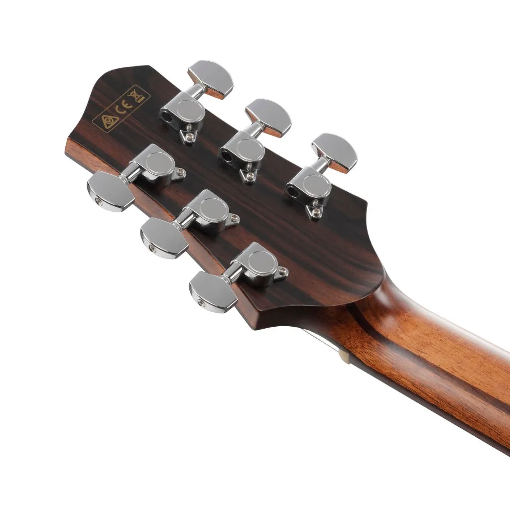 Ibanez PA300E Acoustic Guitar - Natural Satin Top, Natural Low Gloss Back and Sides