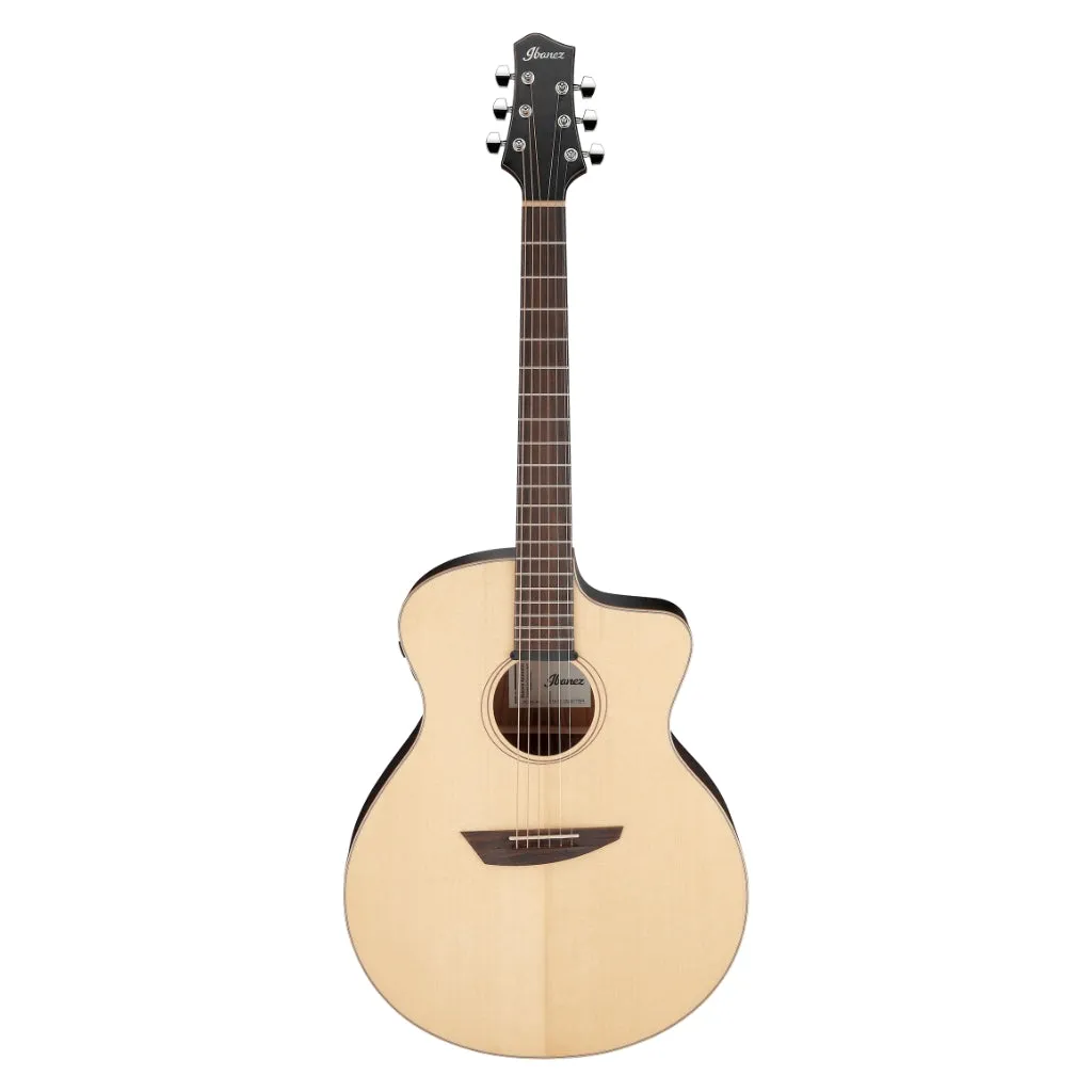 Ibanez PA300E Acoustic Guitar - Natural Satin Top, Natural Low Gloss Back and Sides