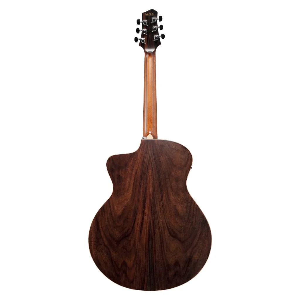 Ibanez PA300E Acoustic Guitar - Natural Satin Top, Natural Low Gloss Back and Sides