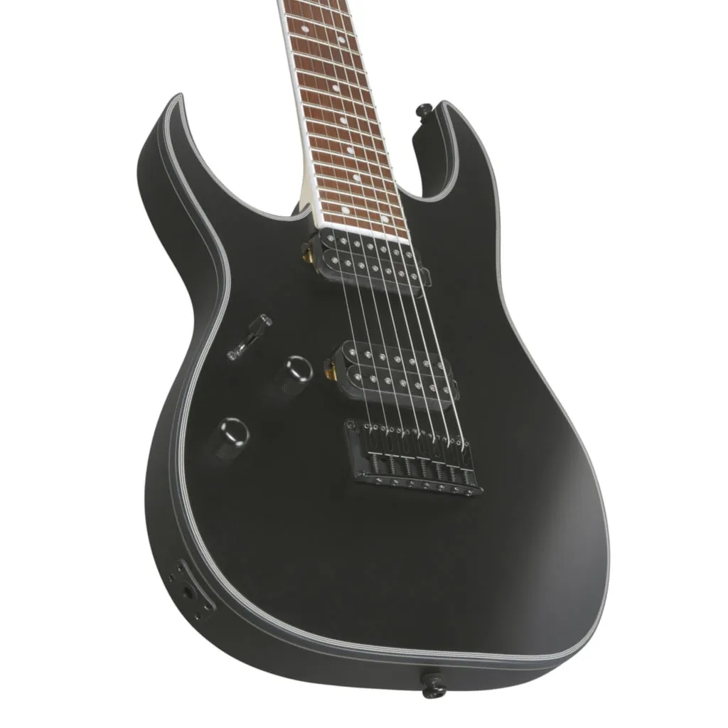 Ibanez RG7421EXL Left Handed 7-String Electric Guitar - Black Flat