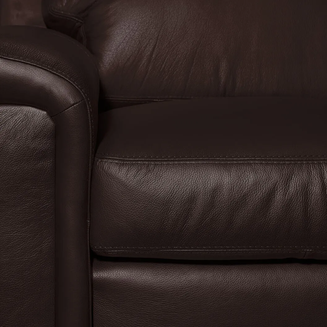 Icon Leather Sofa and Loveseat Set - Mocha