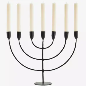 Iron Candle Holder - Black