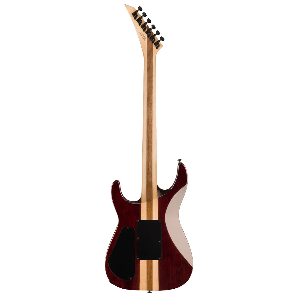 Jackson Pro Plus Series Soloist SLA3Q, Ebony Fingerboard, Amber Blue Burst