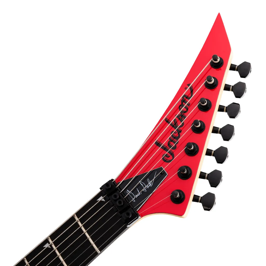 Jackson Pro Series Signature Dave Davidson Warrior WR7 Electric Guitar Ebony Fingerboard Ferrari Red