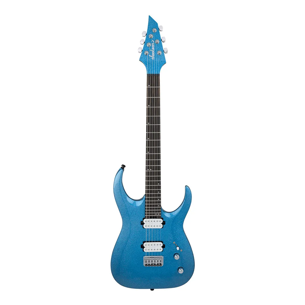Jackson Pro Series Signature Misha Mansoor Juggernaut HT6 Electric Guitar Ebony Fingerboard Blue Sparkle