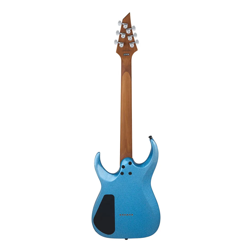 Jackson Pro Series Signature Misha Mansoor Juggernaut HT6 Electric Guitar Ebony Fingerboard Blue Sparkle