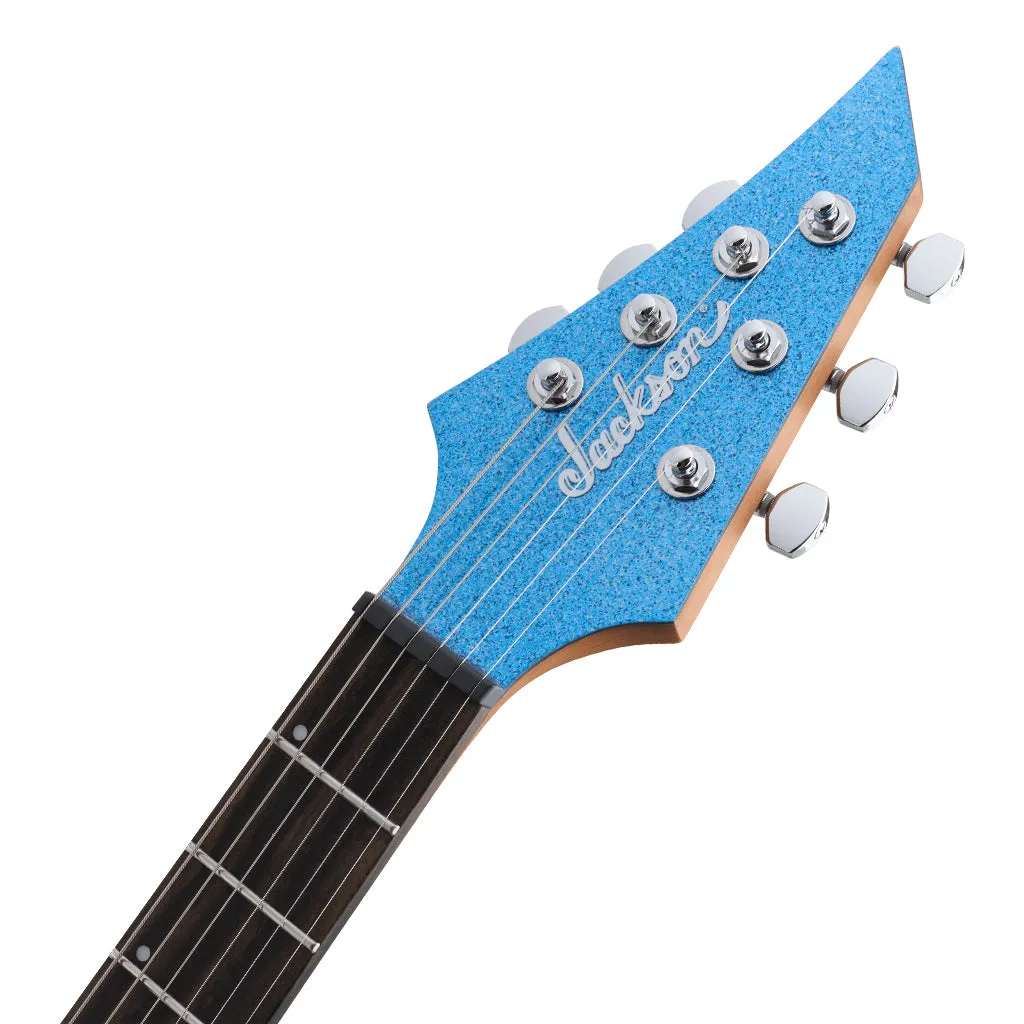 Jackson Pro Series Signature Misha Mansoor Juggernaut HT6 Electric Guitar Ebony Fingerboard Blue Sparkle
