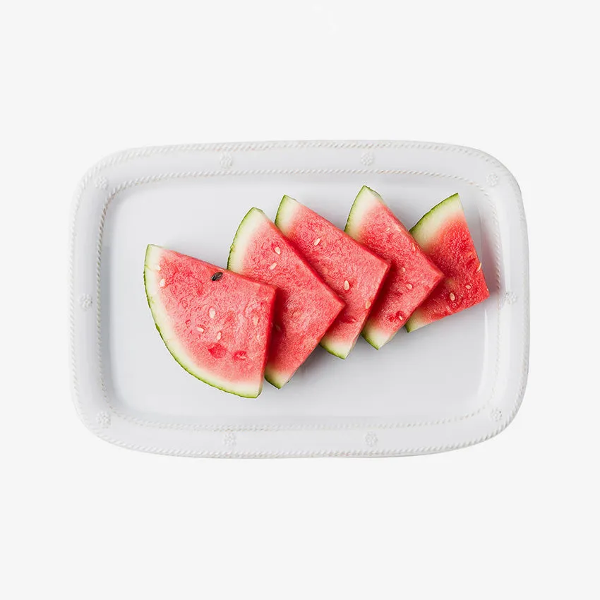 Juliska | Berry & Thread Melamine 16" Tray - Whitewash