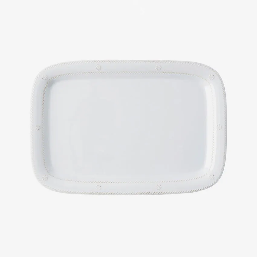 Juliska | Berry & Thread Melamine 16" Tray - Whitewash