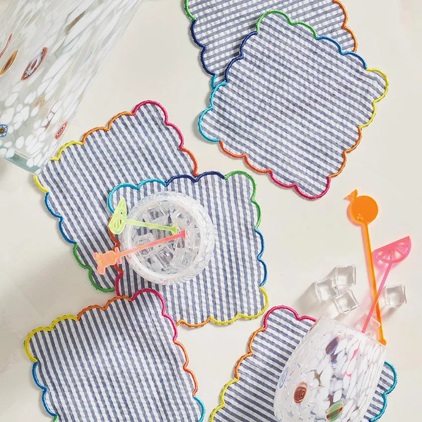 Kim Seybert | Fiesta Cocktail Napkin Multi - Set of 6