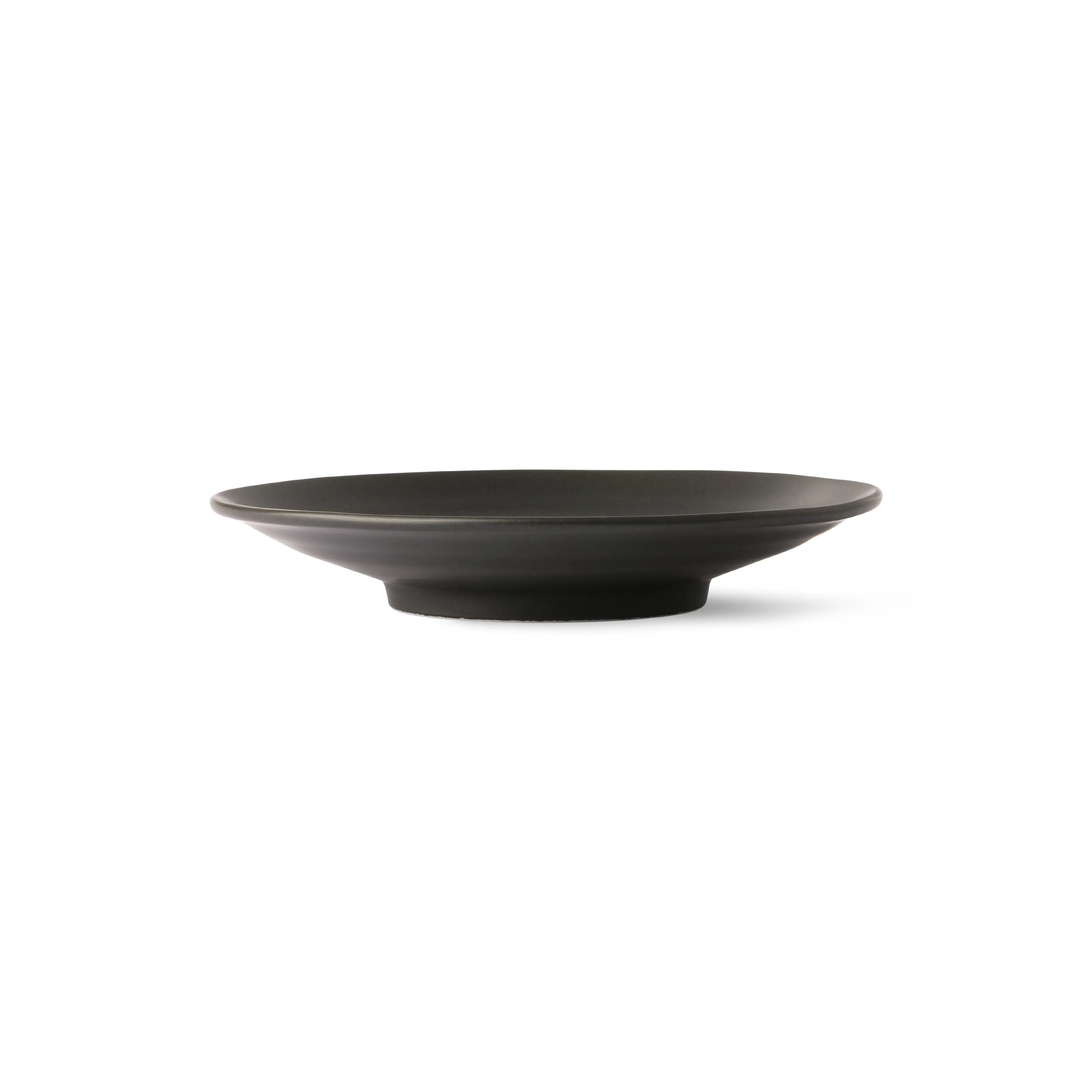 Kyoto Ceramics: Japanese Dessert Plate Matt Black