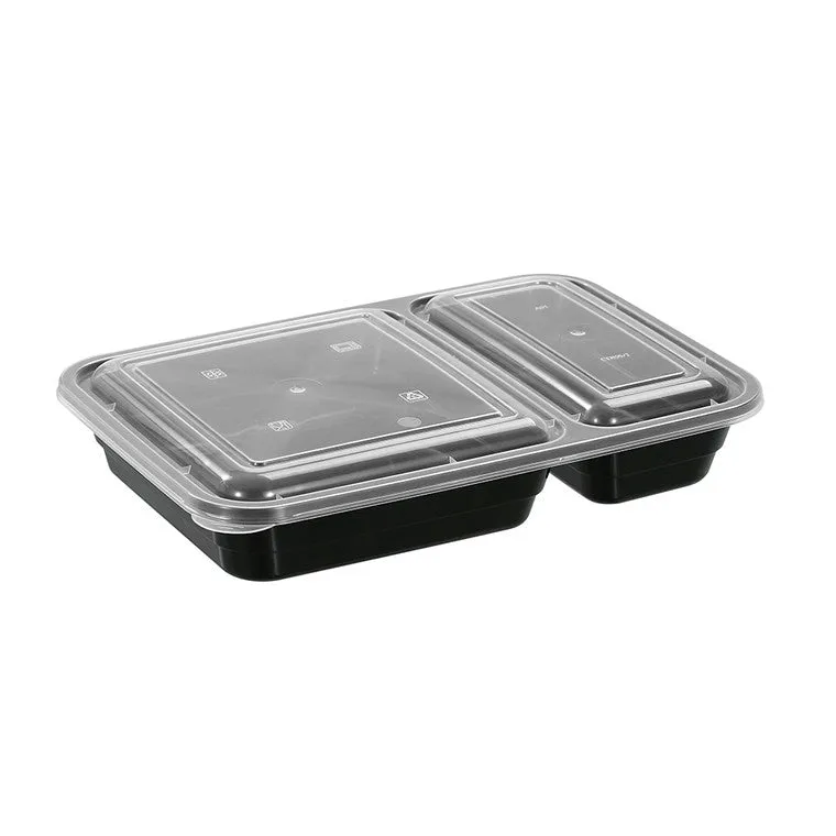 L&L 2 Section Food Container 850ml, 10pk