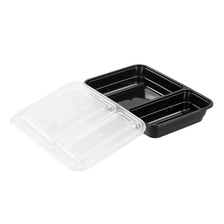 L&L 2 Section Food Container 850ml, 10pk