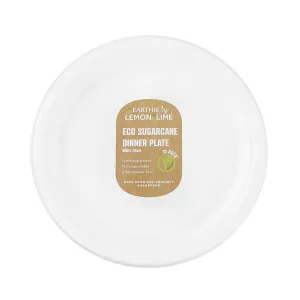 L&L Eco Dinner Plate White, 10pk
