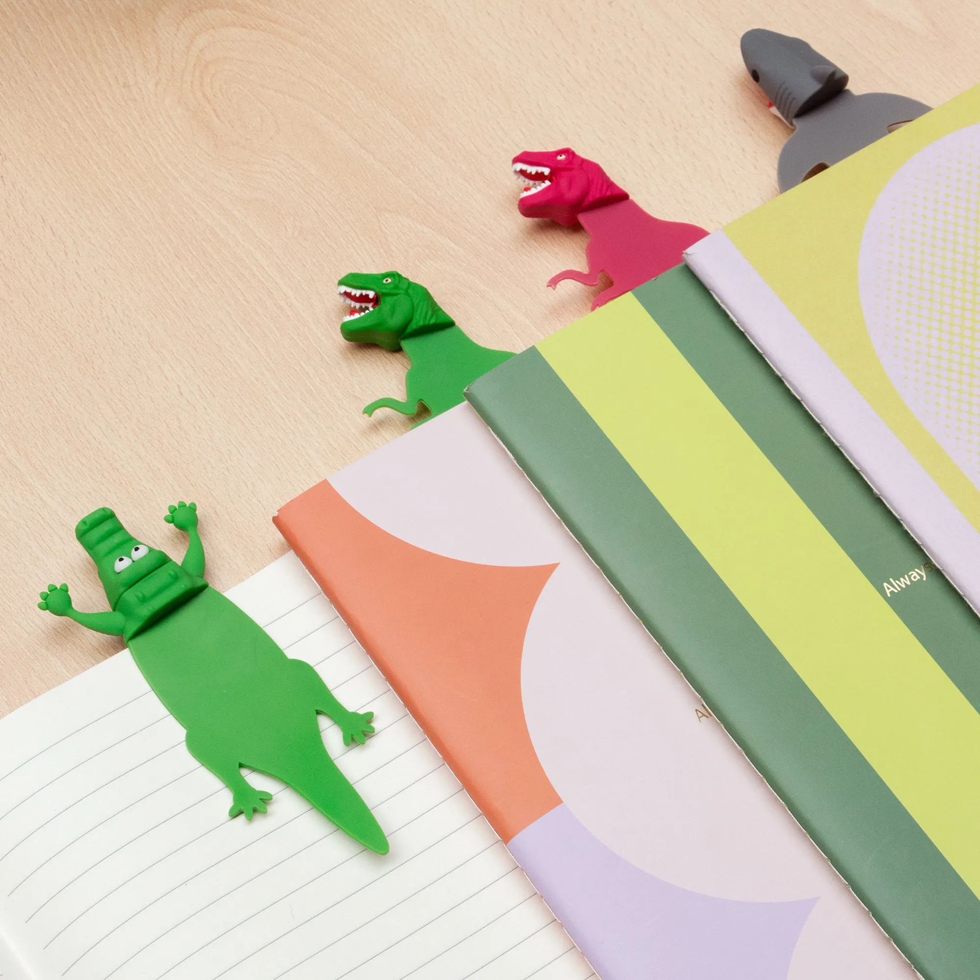 Lexi the Rex Bookmark | Green