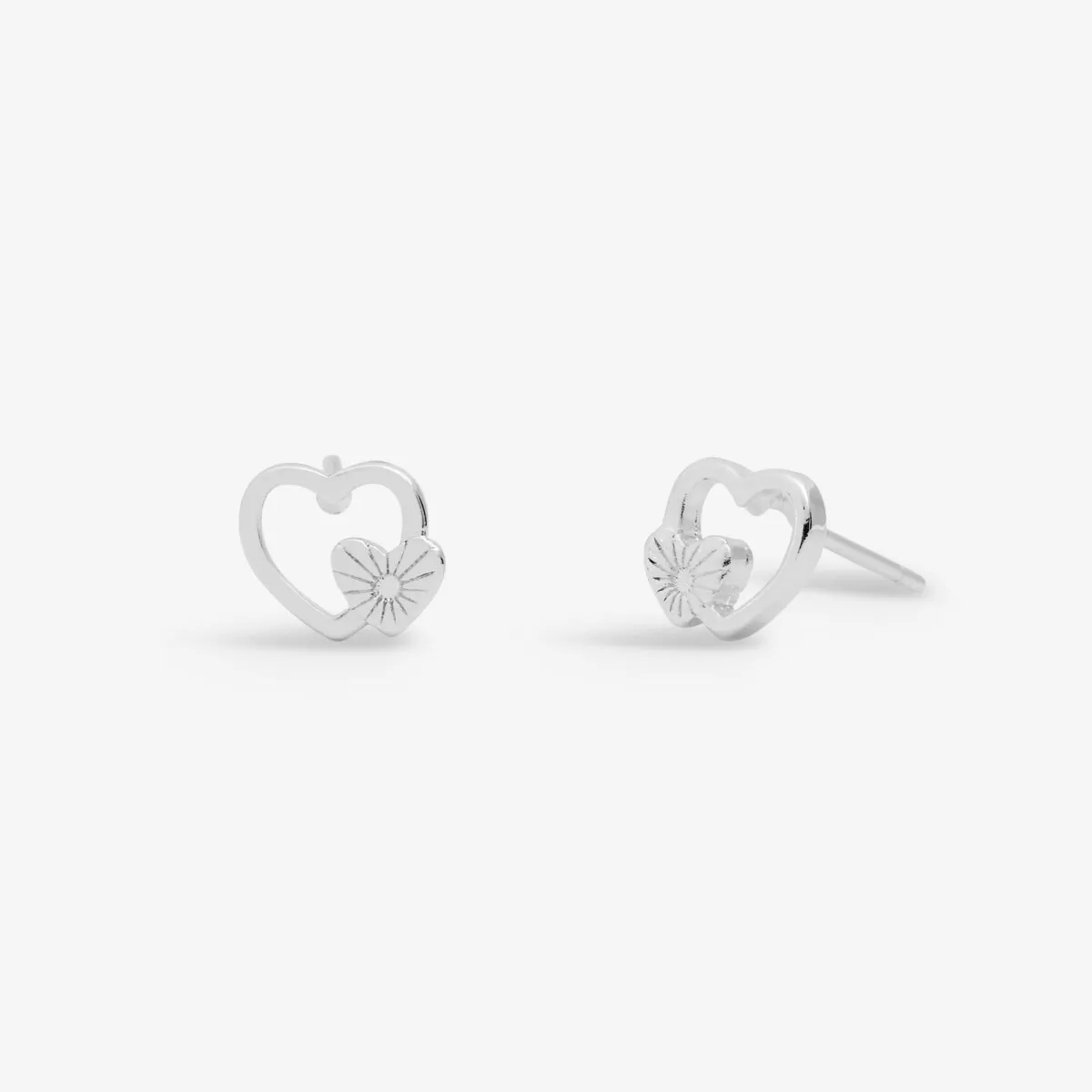 Life's A Charm 'Daughter' Earrings | Silver Plated | Set of 3