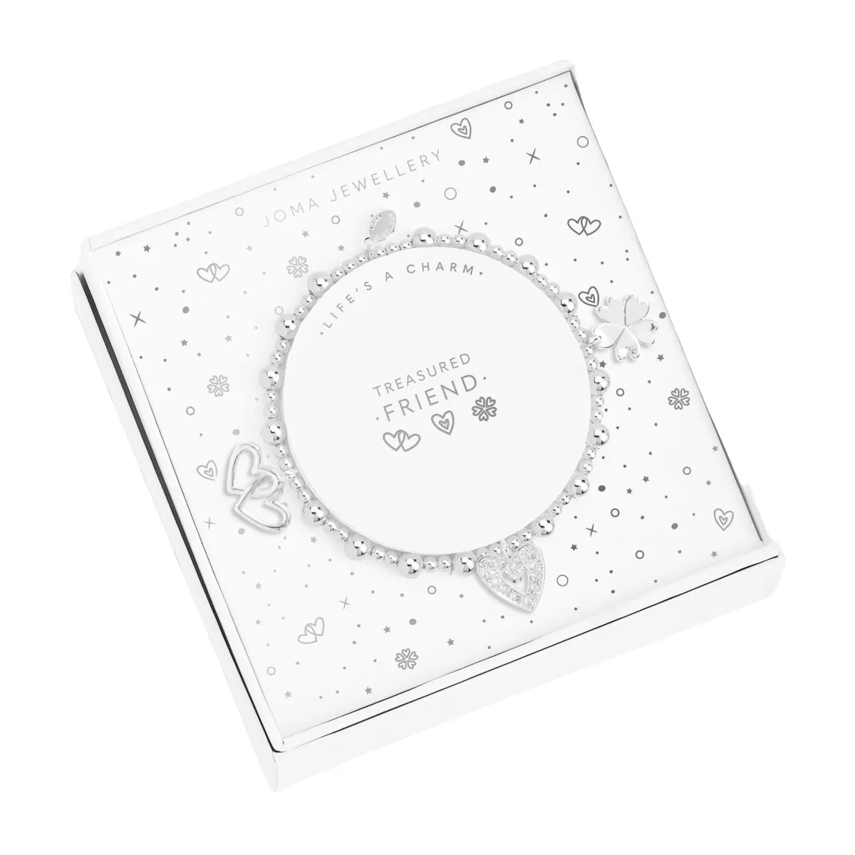 Life's a Charm 'Treasured Friend' Bracelet | Silver Plated