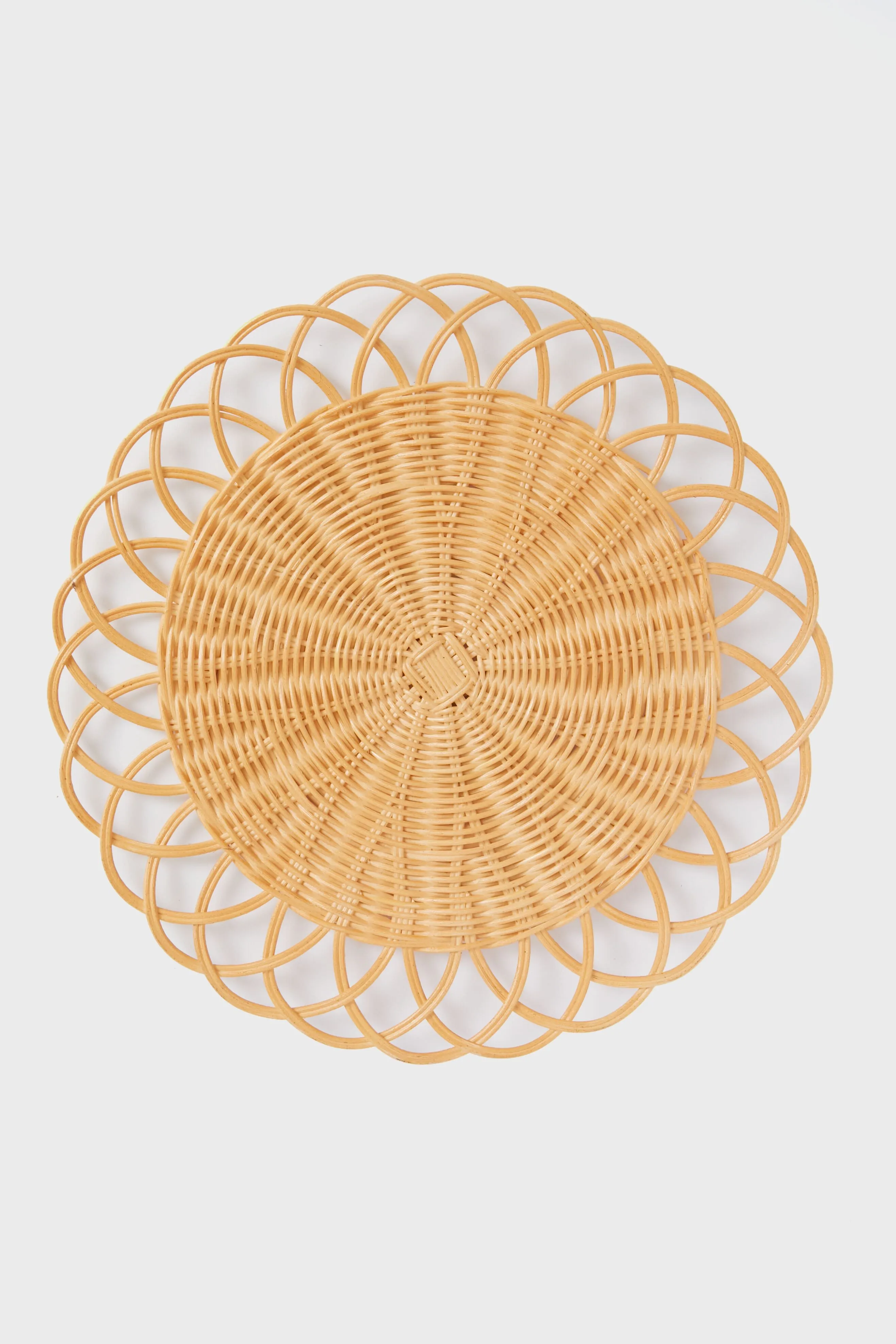 Light Rattan Spiral Placemat (Set of 4)