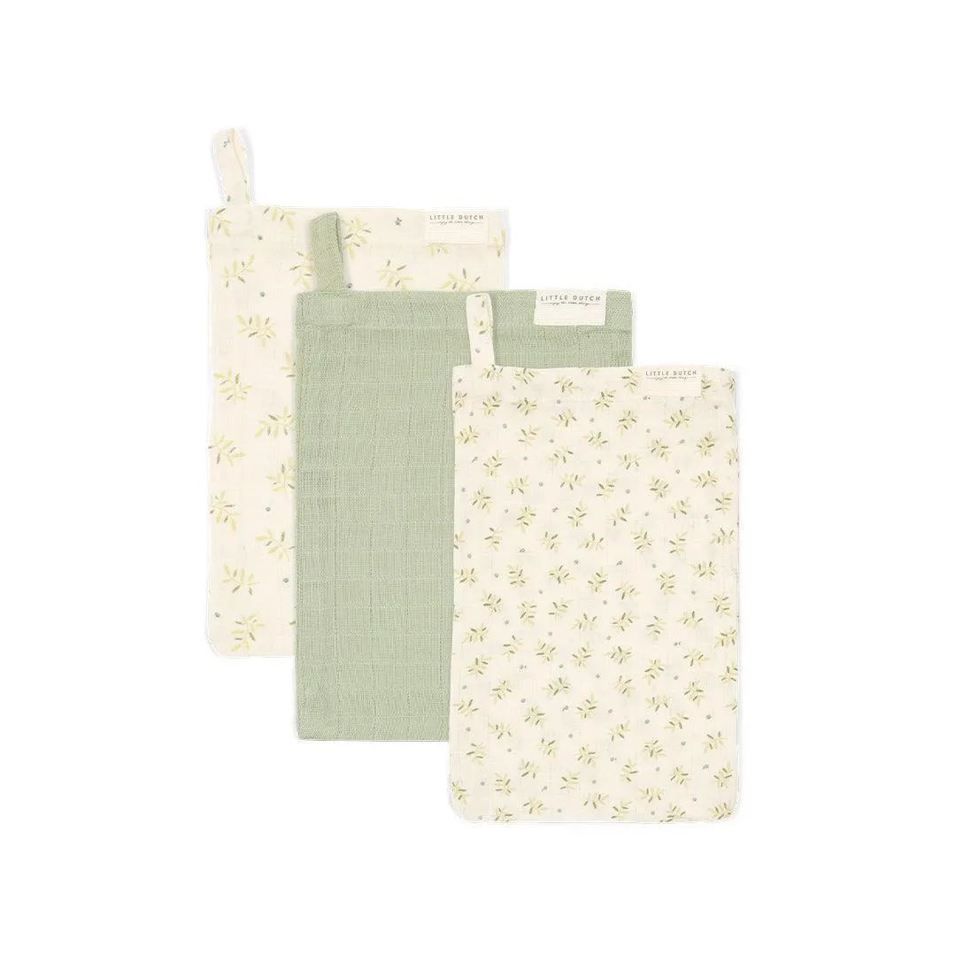Little Dutch Washcloths - Blueberry Leaves