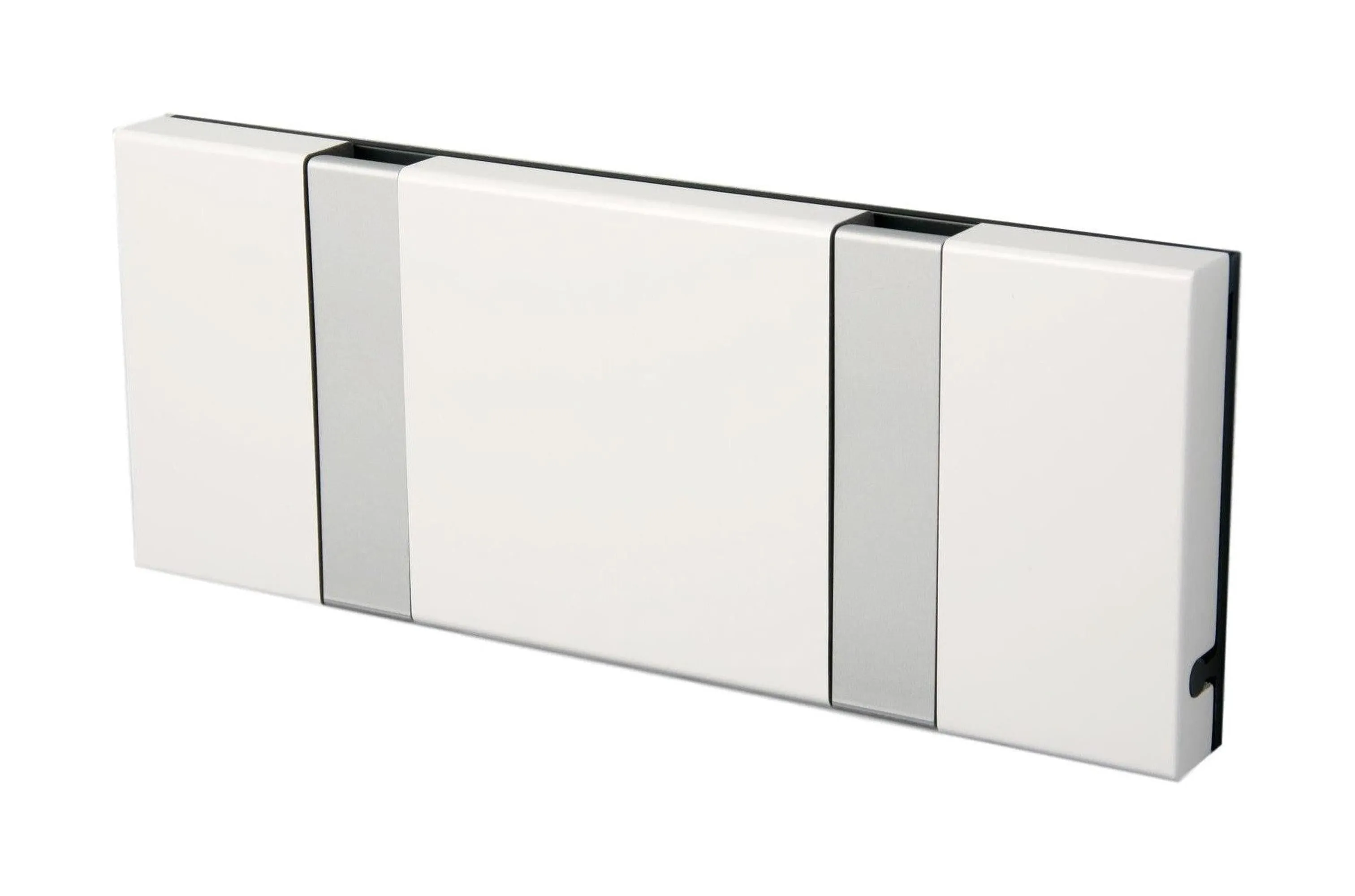 Loca Knax Horizontal Coat Rack 2 Hooks, White/Grey