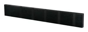 Loca Knax Horizontal Coat Rack 6 Hooks, Oak Black Stained/Black
