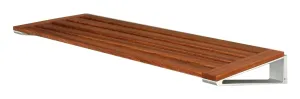 Loca Knax Shoe Rack 40 Cm, Mahogany/Aluminium