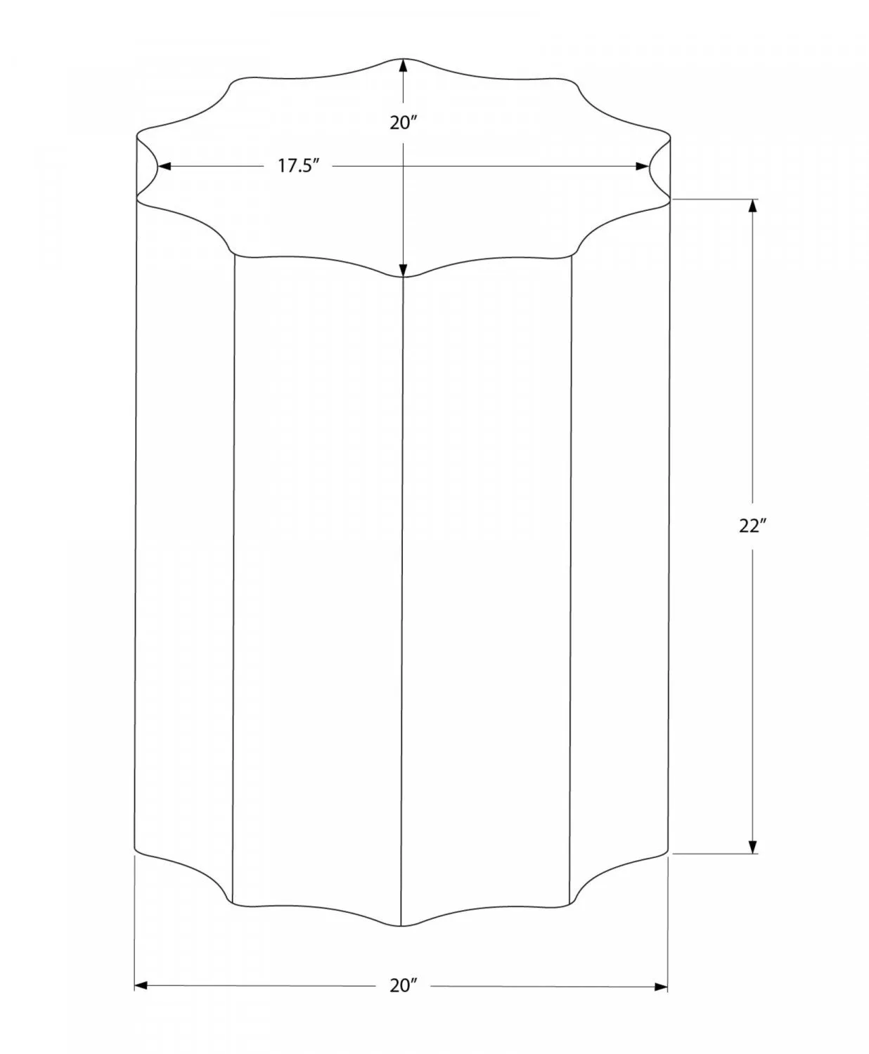 Lorik Side Table - Bronze