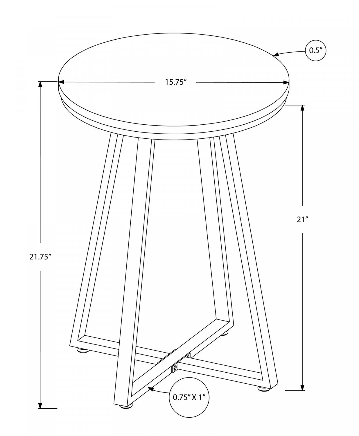 Lovi Side Table - Black